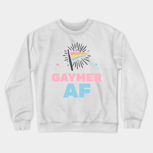 Gaymer AF Crewneck Sweatshirt by Synthwear